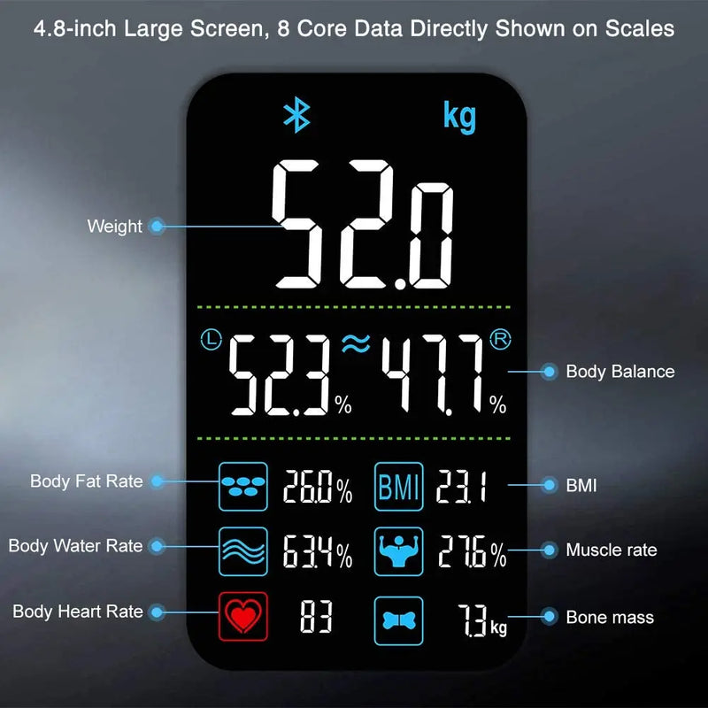 Báscula de Peso Corporal Digital Inteligente Insmart 180 Kg