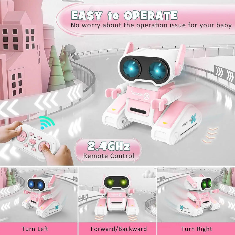 Robot a Control Remoto Interactivo para Niños con Ojos LED