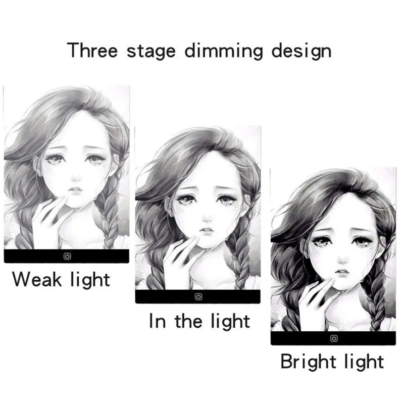 Tablero de Dibujo de Tamaño A4 con iluminación LED Regulable