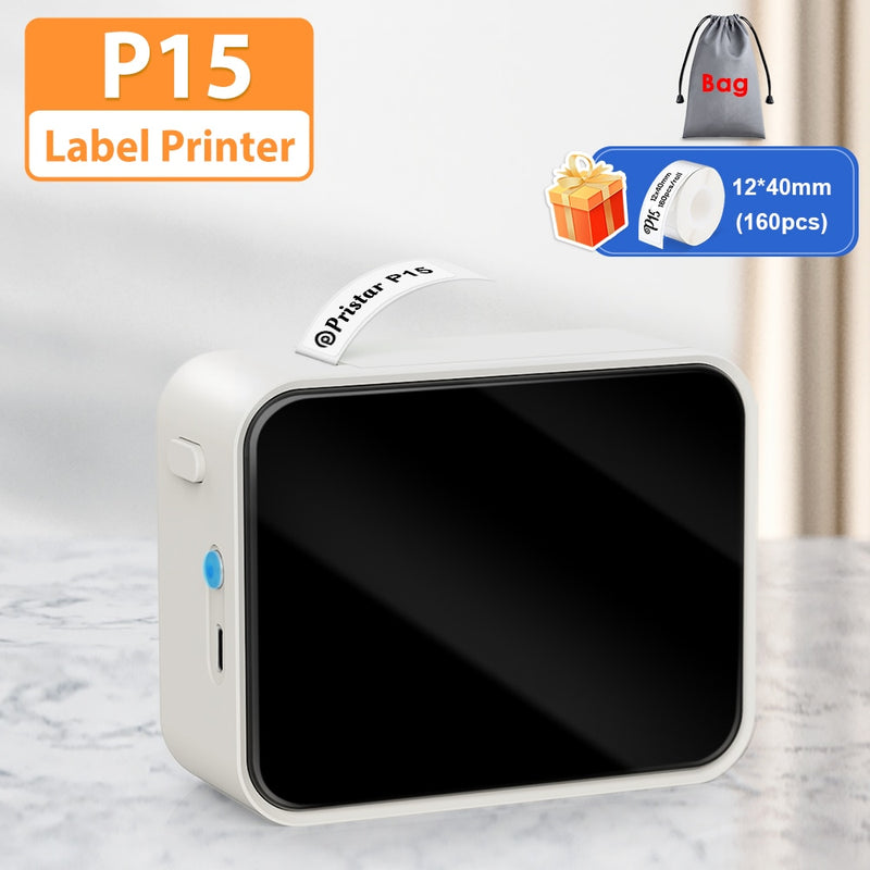 Impresora Térmica de Etiquetas Inalámbrica Bluetooth Portátil P15