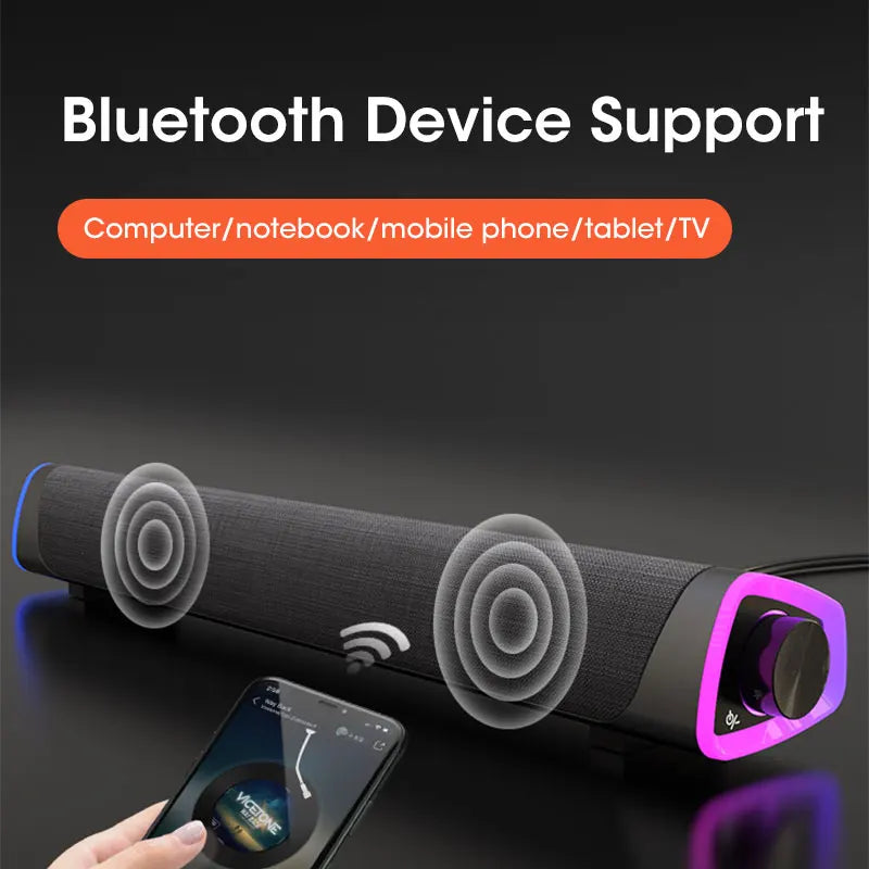 Altavoz Bluetooth 4D para Escritorio Subwoofer de Sonido Estéreo