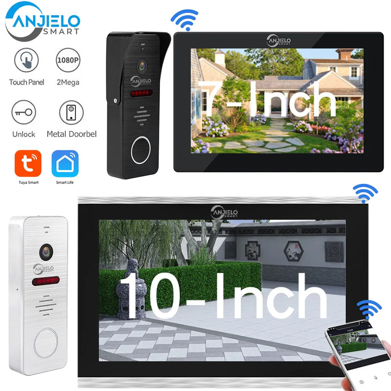 Intercomunicador de Vídeo Inteligente Impermeable Wifi 1080P 32GB