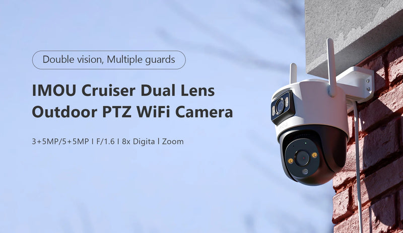 Cámara de Vigilancia IMOU Cruiser Dual para Exteriores de 8MP 128GB