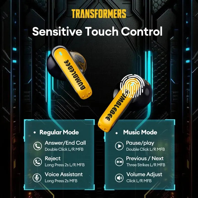 Auriculares Inalámbricos Transformers TF-T01 TWS Bluetooth 5,3