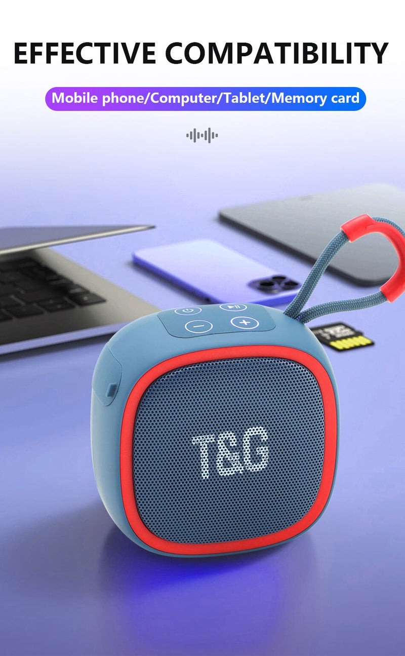 Mini Altavoz Portátil con Bluetooth Inalámbrico T&G
