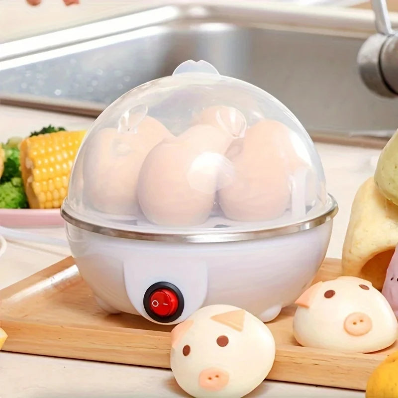 Cocedor de Huevos Automático 7 Unidades, Hervidor Multifuncional para Desayunos