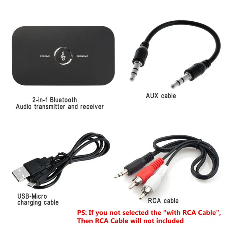 Receptor y Transmisor Inalámbrico de Audio con Bluetooth 5,0