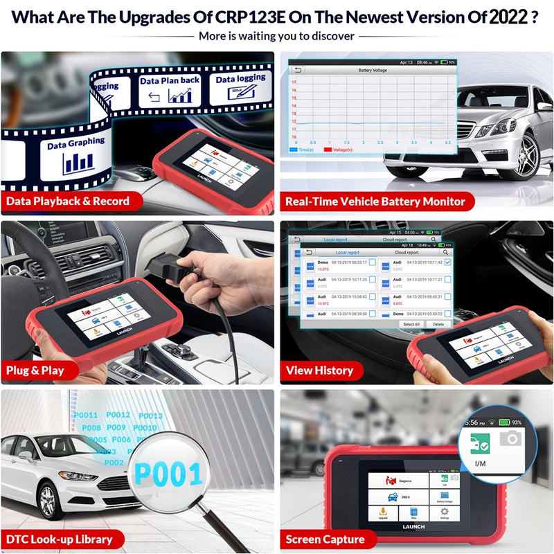 Escaner Automotriz Launch X431 CRP123E V2.0