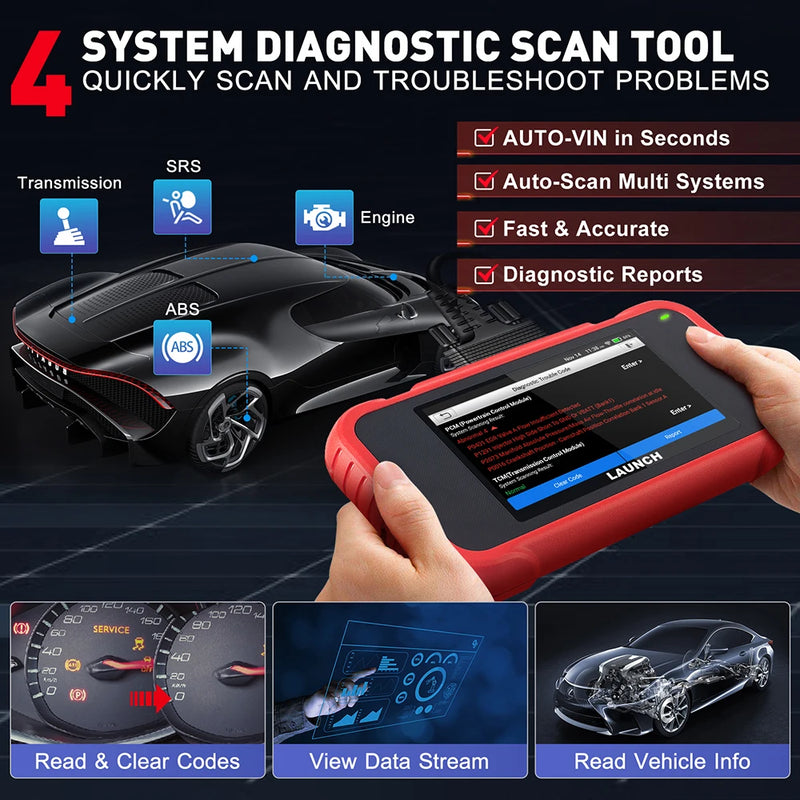 Escaner Automotriz Launch X431 CRP123E V2.0