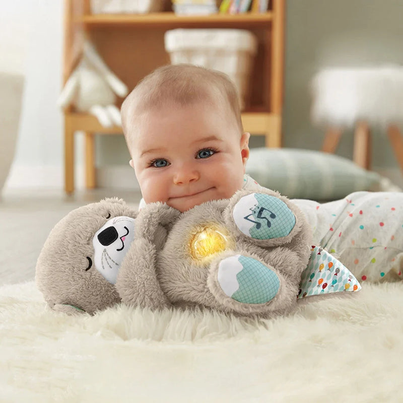 Peluche Musical para Bebé con Respiración y Luz de 30cm