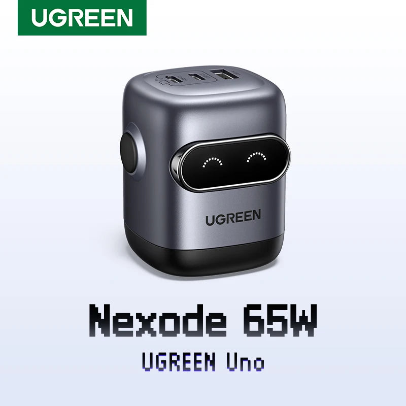 Cargador Rápido de 65W Robot GaN Ugreen Uno