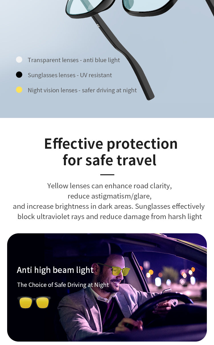 Gafas inteligentes Smartglasses V2 Valdus con IA color Negro