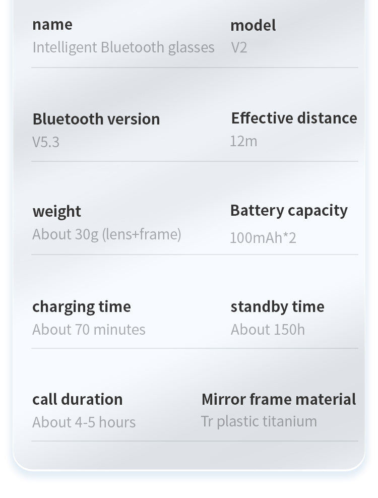 Gafas inteligentes Smartglasses V2 Valdus con IA color Negro