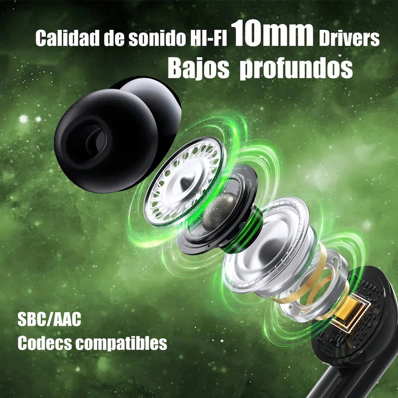 Auriculares Bluetooth In-ear Con LED Gaming
