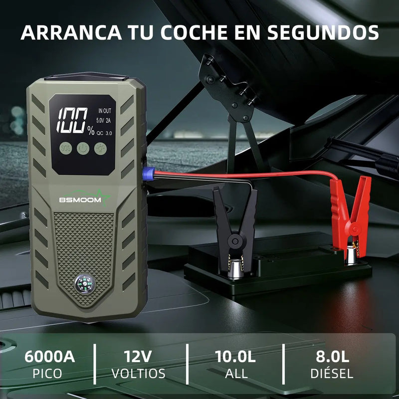 Arrancador de Batería 12V 6000A para Coche Camión SUV Moto