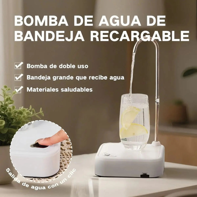 Dispensador de Agua Eléctrico Bomba, Recargable y Portátil