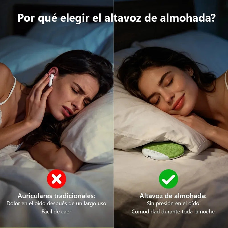 Bocina de Almohada Inalámbrica con Bluetooth para Dormir