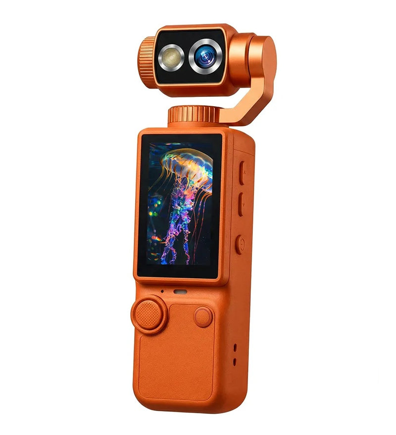 Cámara de Vlog Q8 4K Naranja