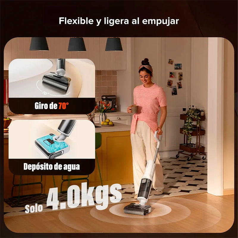 Aspiradora Inalámbrica en Seco y Húmedo Roborock F25 Blanca