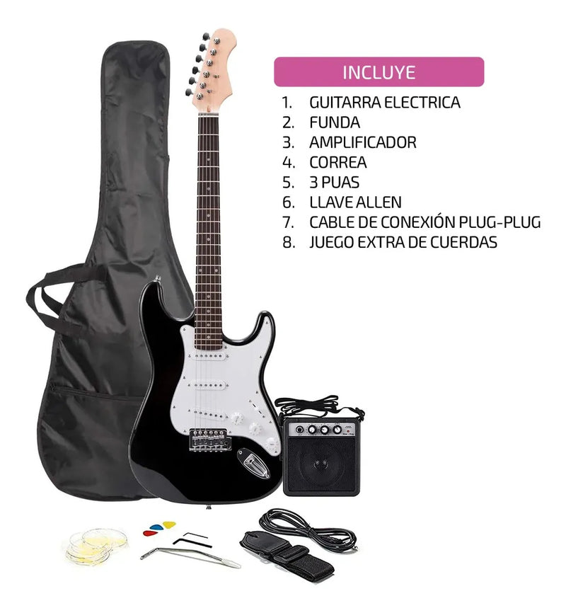 Guitarra Eléctrica con Amplificador 5W y Accesorios