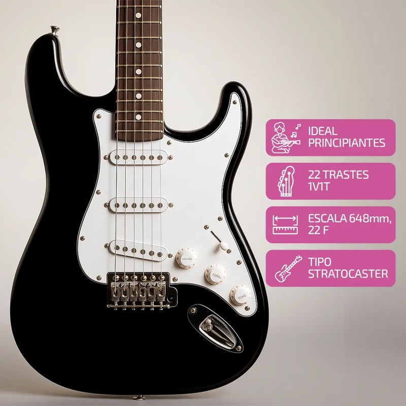Guitarra Eléctrica con Amplificador 5W y Accesorios