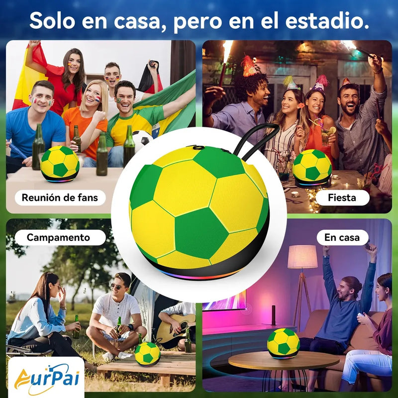 Mini Bocina Bluetooth Portátil en Forma de Balón