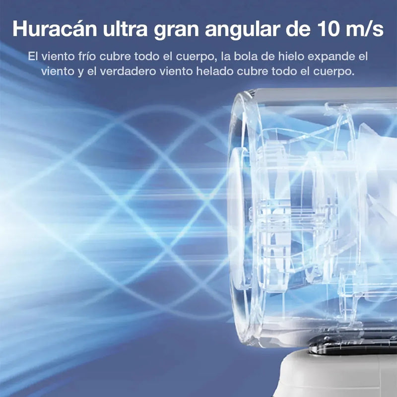 Ventilador Portátil de Mano Recargable con Pantalla Digital LED