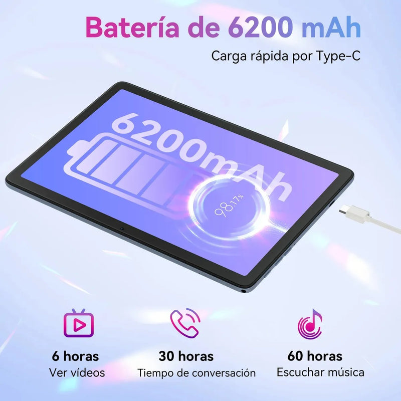 Cubot Tablet Tab 65 Ram 12gb Rom 128gb 10.1" Android 15 con IA Gemini Wif 5G