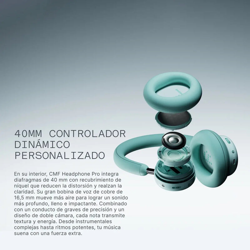 Auriculares Cmf Headphone Pro Nothing Diadema AN C40db Hi-Res LDAC