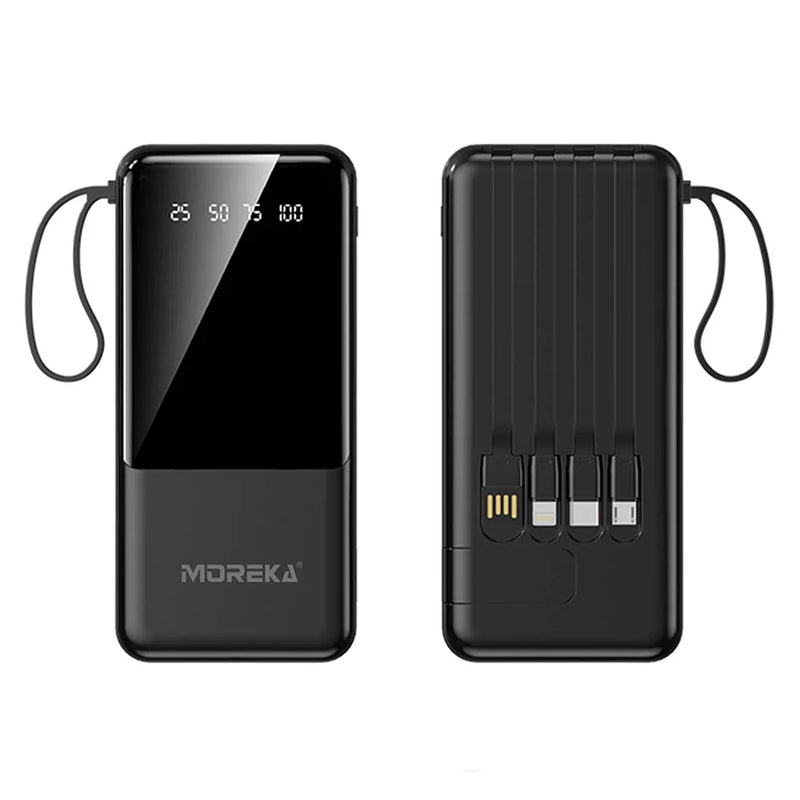 Batería Portátil Moreka, 10000mAh, Carga Rápida 5 en 1