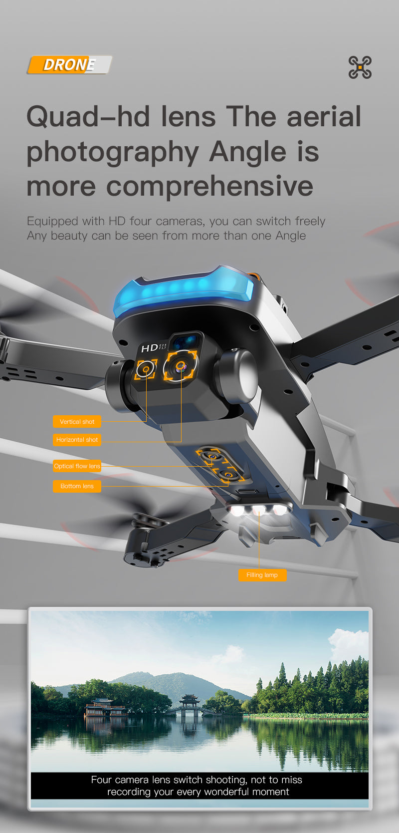 Mini Dron Profesional Plegable P15 4K 6K 8K HD