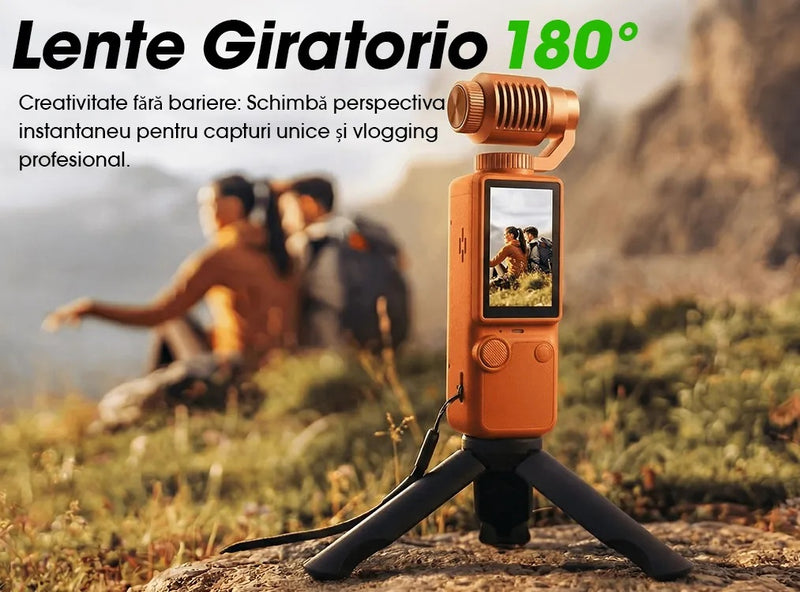 Cámara de Vlog Q8 4K Naranja