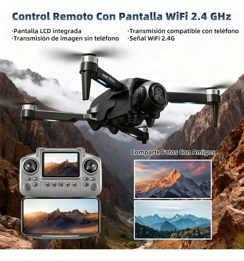 Drone Ourlife Cámara 8k Pantalla Control Remoto 3 Baterías