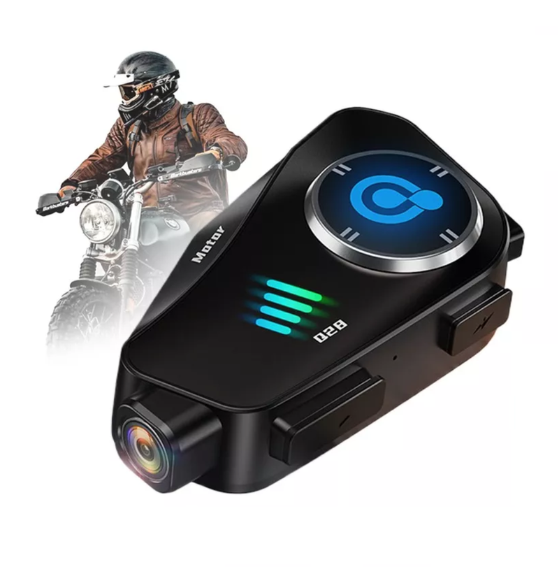 Auriculares Bluetooth para Casco De Motocicleta Con Cámara HD