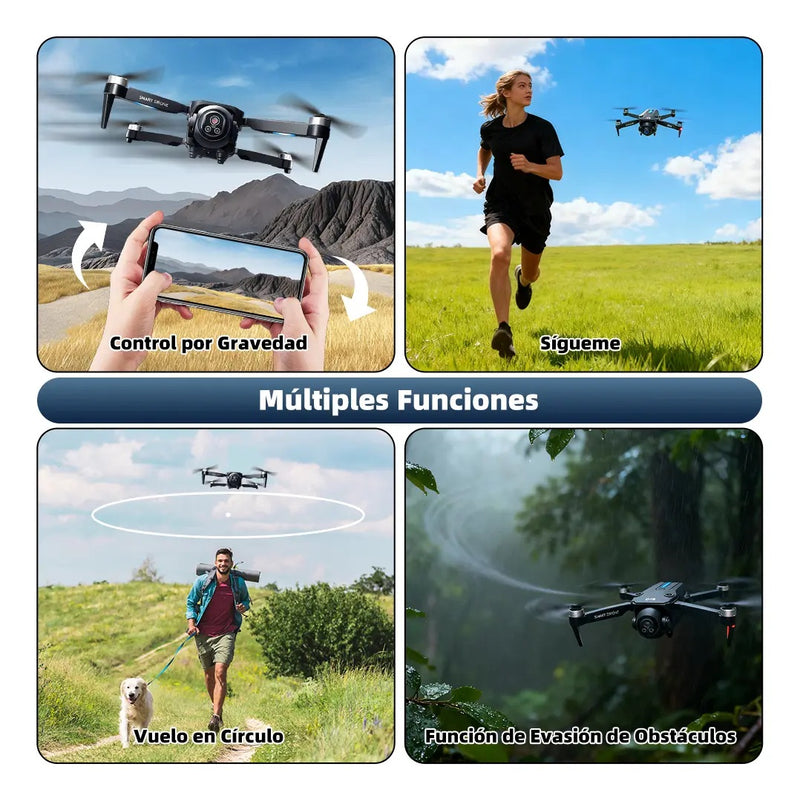 Drone Ourlife Cámara 8k Pantalla Control Remoto 3 Baterías