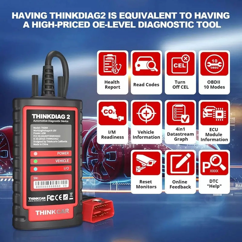 Escaner Automotriz Obd2 Bluetooth Thinkdiag2