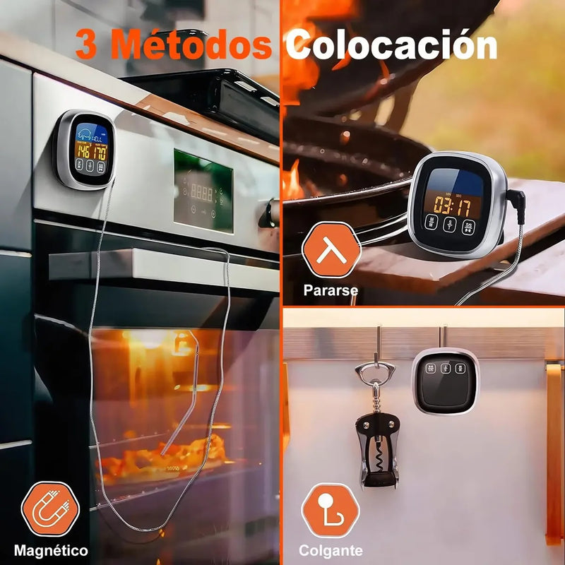 Termómetro Digital para Cocina de Doble Sonda
