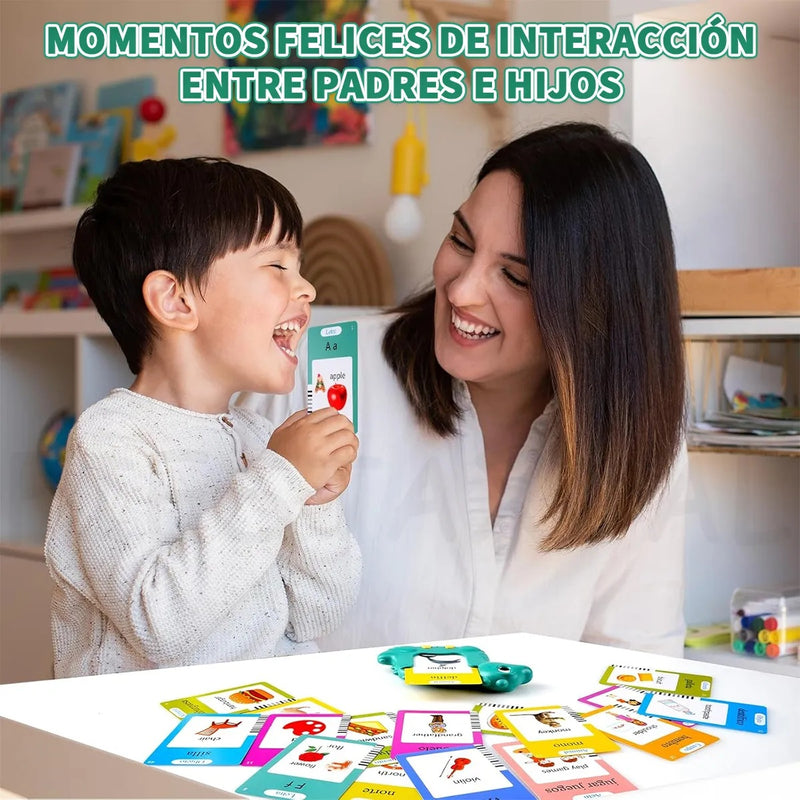 Dinosaurio Aprendizaje Tarjetas Lectura Español e Ingles 510 Palabras