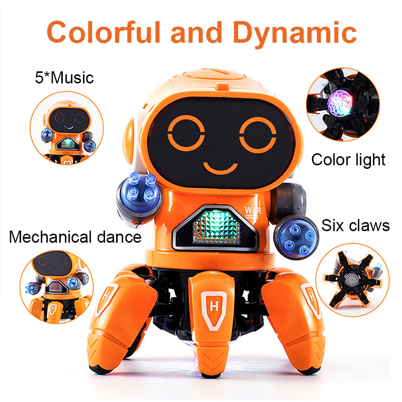 Juguete Robot Bailarín con Luces y Sonido para Niños