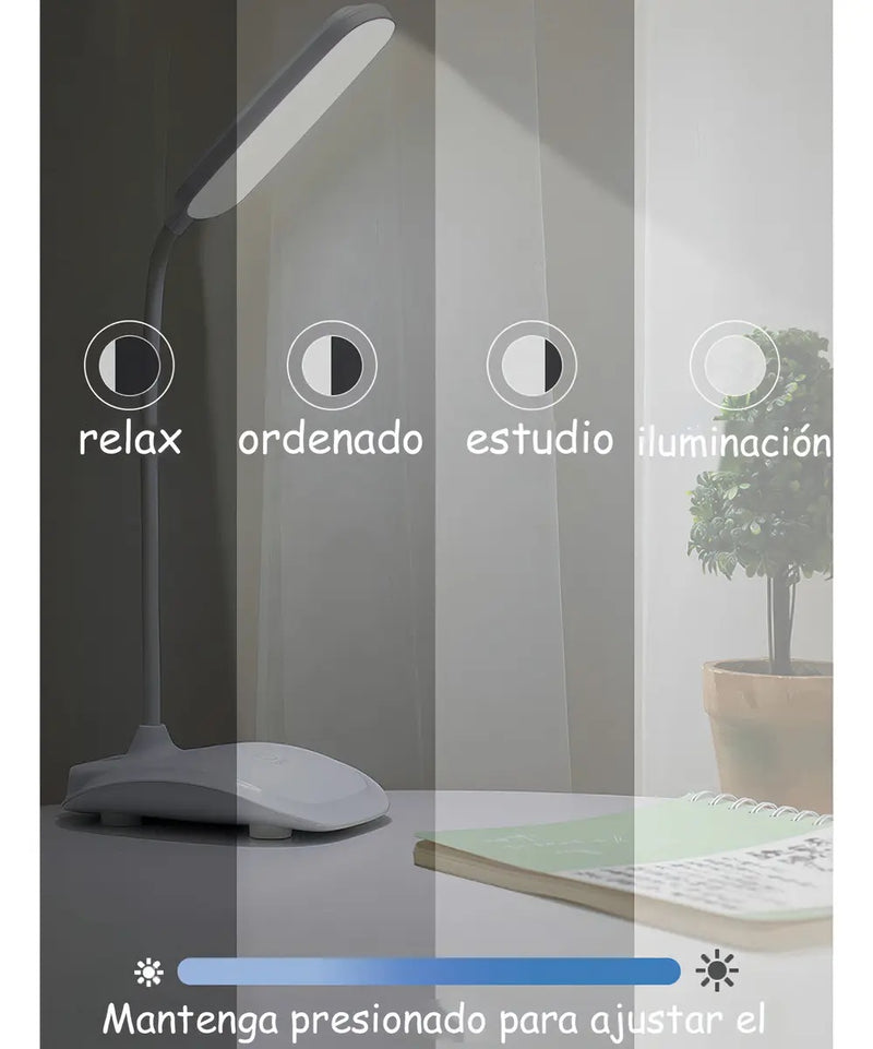 Lámpara LED Escritorio Ajustable Recargable USB para Lectura