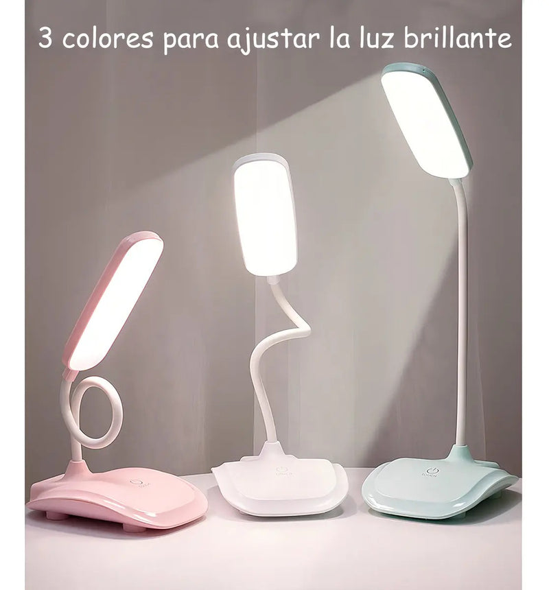 Lámpara LED Escritorio Ajustable Recargable USB para Lectura