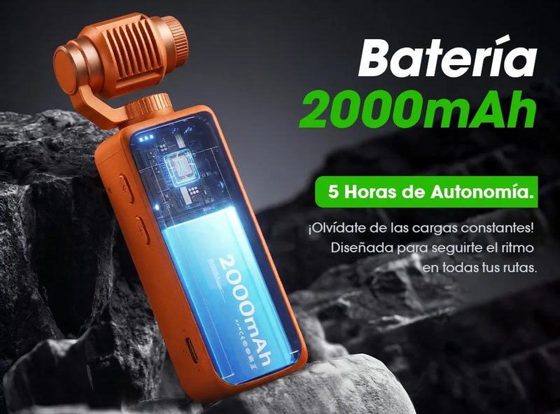 Cámara de Vlog Q8 4K Naranja