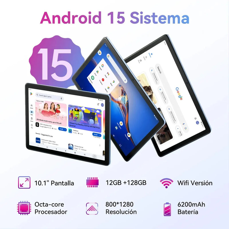 Cubot Tablet Tab 65 Ram 12gb Rom 128gb 10.1" Android 15 con IA Gemini Wif 5G
