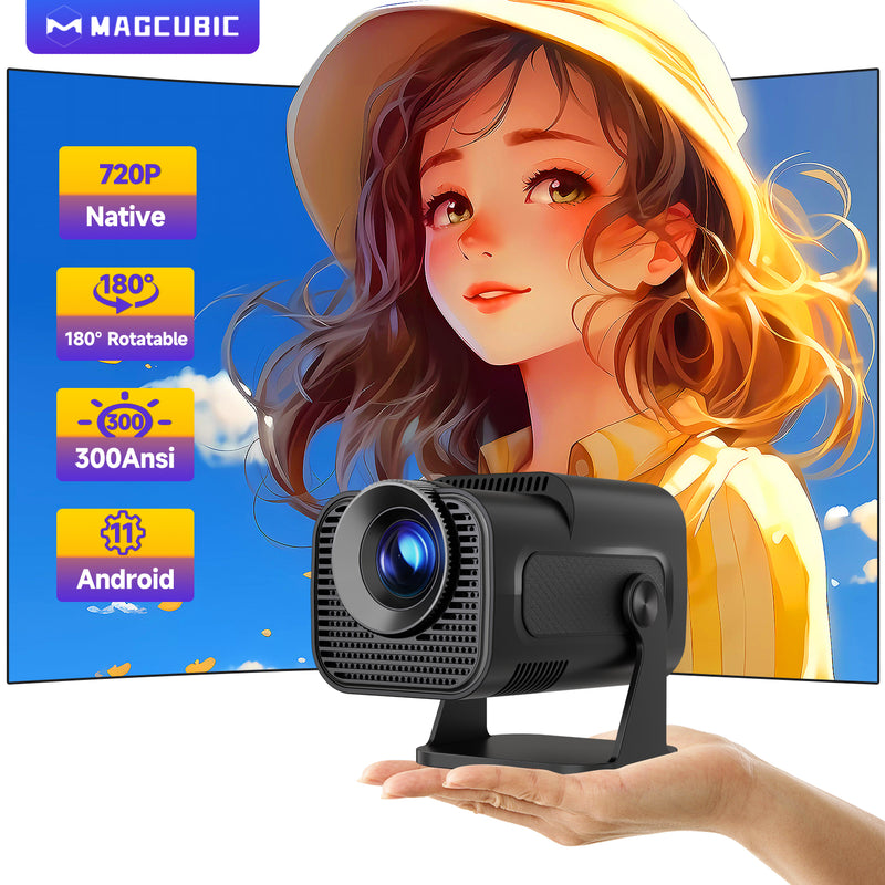 Proyector Portátil HY320 Pro Android 11 720P 300ANSI 180°