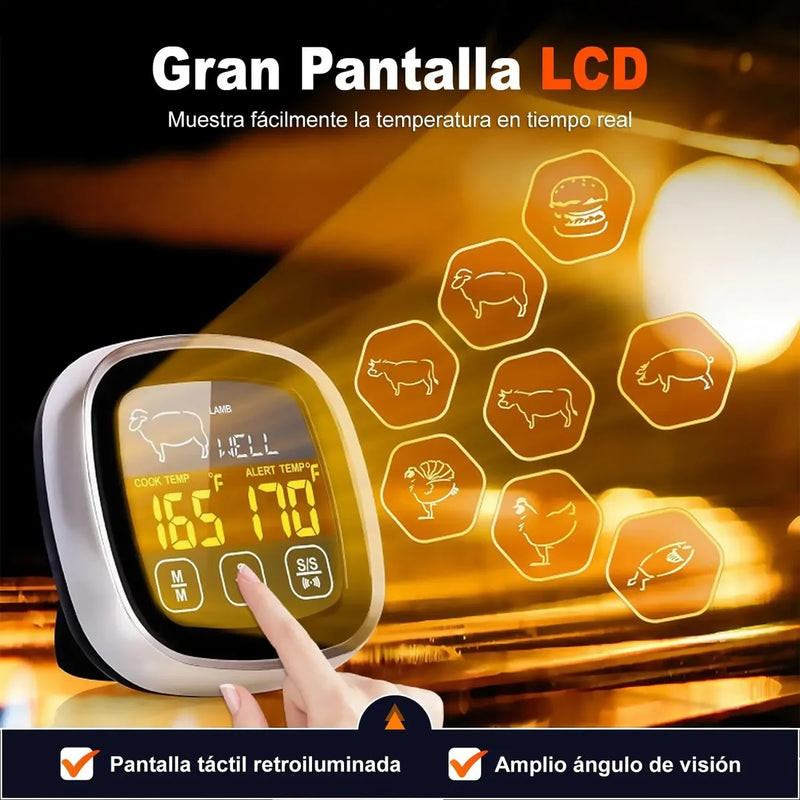 Termómetro Digital para Cocina de Doble Sonda