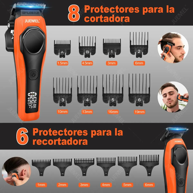 Kit Máquina Cortadora de Cabello Profesional