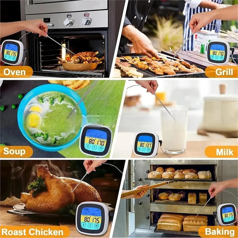 Termómetro Digital para Cocina de Doble Sonda