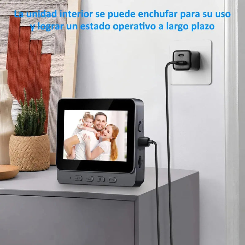 Timbre Inalámbrico con Cámara Inteligente y Pantalla de 4.3"