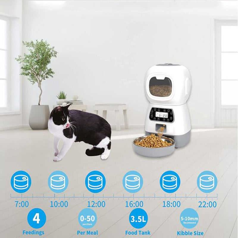 Alimentador Automático para Mascotas 3,5 L Repetsun