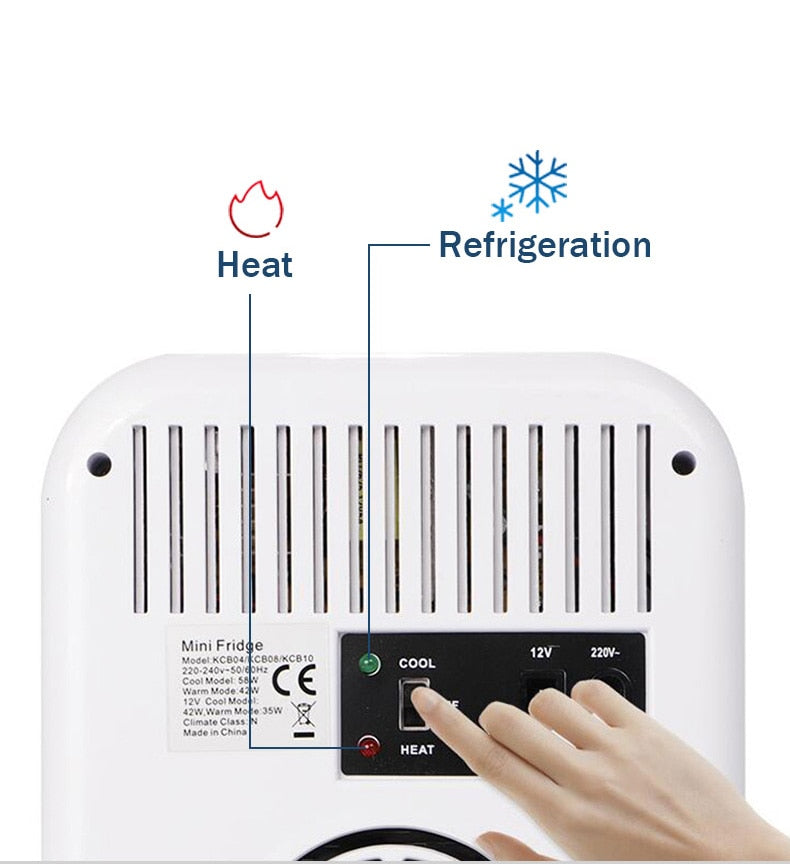Mini Refrigerador Compacto Portátil de 220V